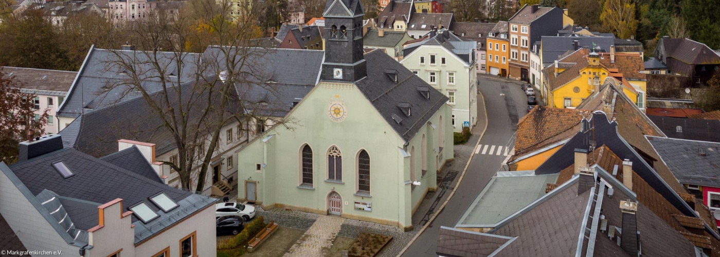Hospitalkirche Hof Luftaufnahme