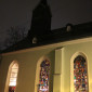 Hospital Kirchenfenster bei Nacht 